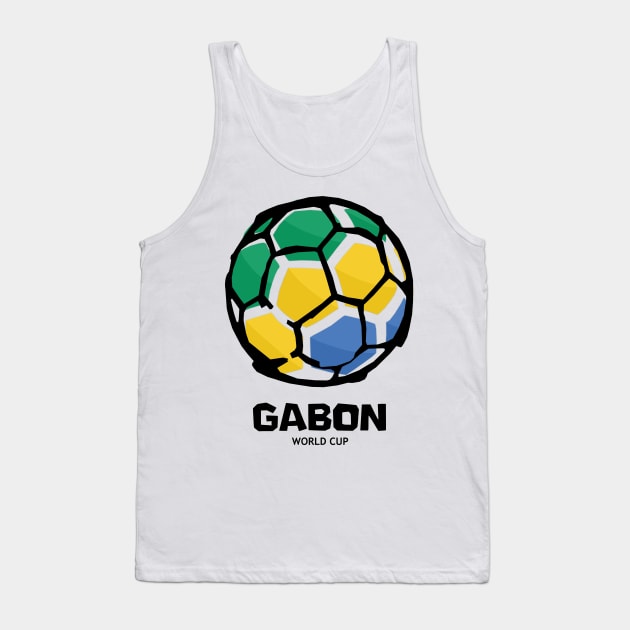 Gabon Football Country Flag Tank Top by KewaleeTee